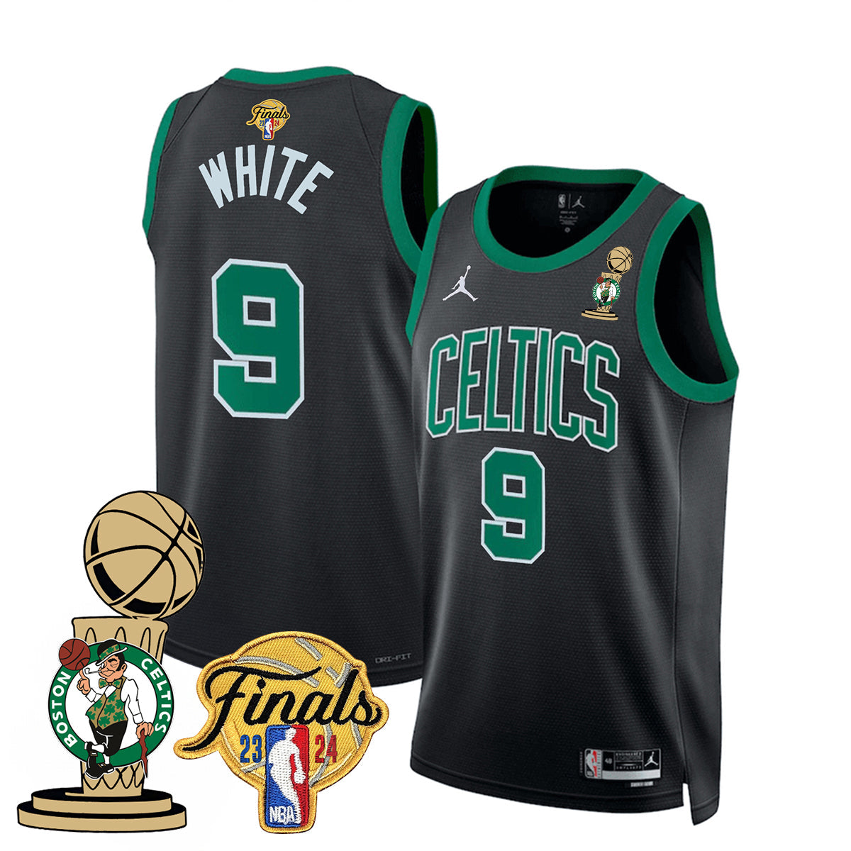 Celtics 2023-24 World Champions Jersey - All Stitched