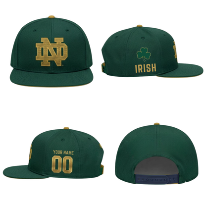 Notre Dame Fighting Irish 2026 Shamrock Series Custom Snapback Cap - Printed