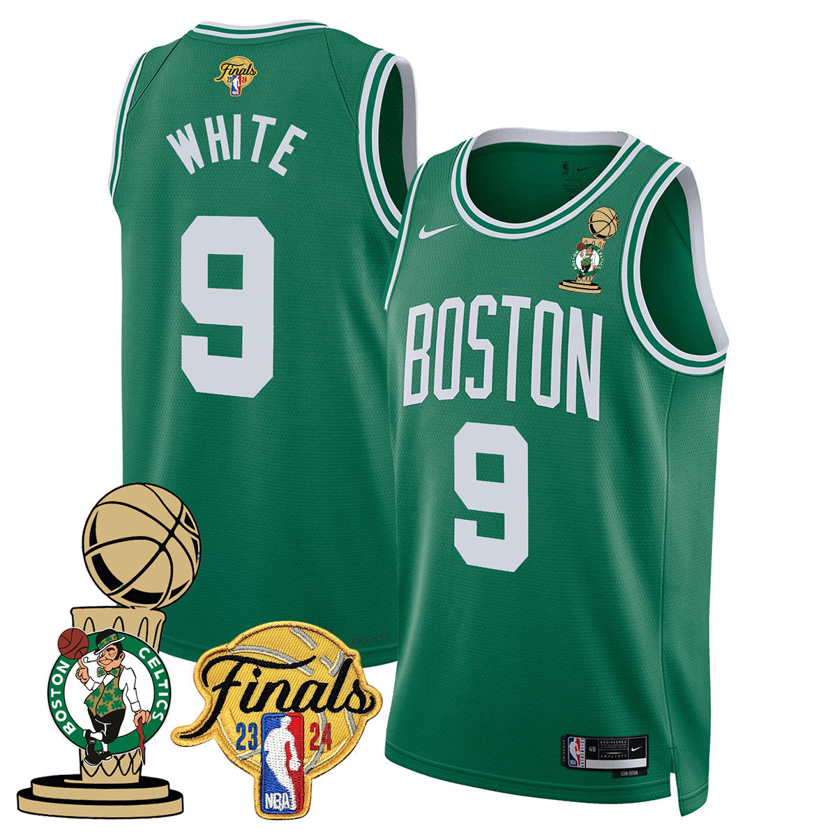 Celtics 2023-24 World Champions Jersey - All Stitched