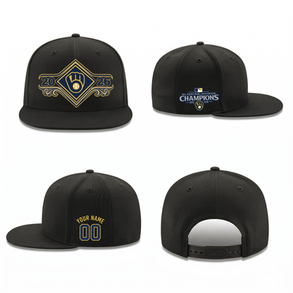 MIL NL Division Champs Personalized Snapback Cap - Printed