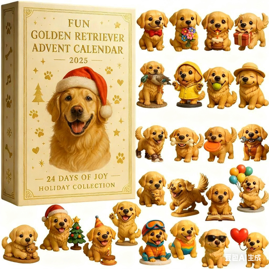Fun Golden Retriever Advent Calendar 2025