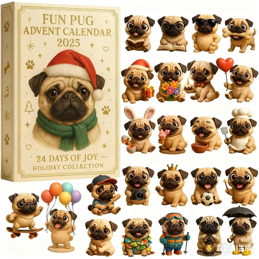 Fun Pug Advent Calendar 2025