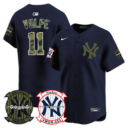 Yankees x USMC 2024 Vapor Premier Limited Jersey TLA - All Stitched