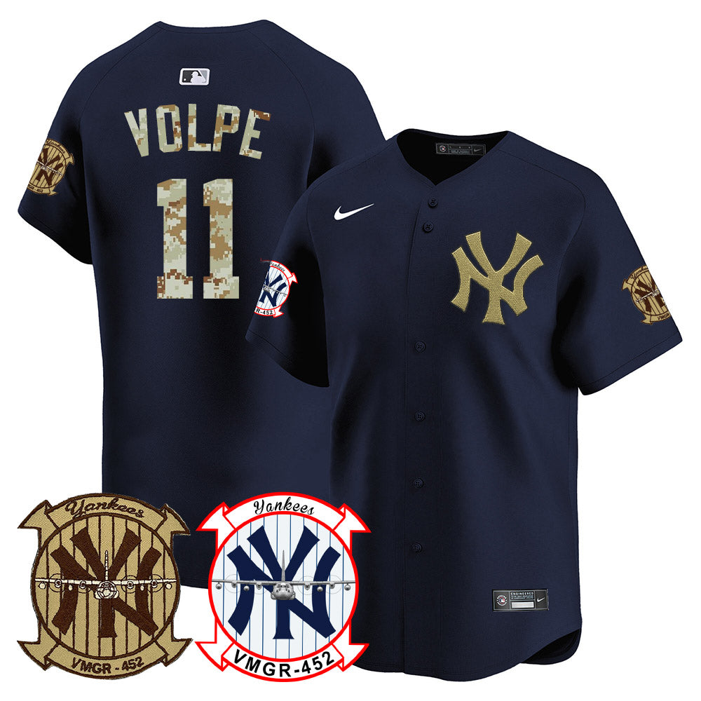 Yankees x USMC 2024 Vapor Premier Limited Jersey TLA - All Stitched