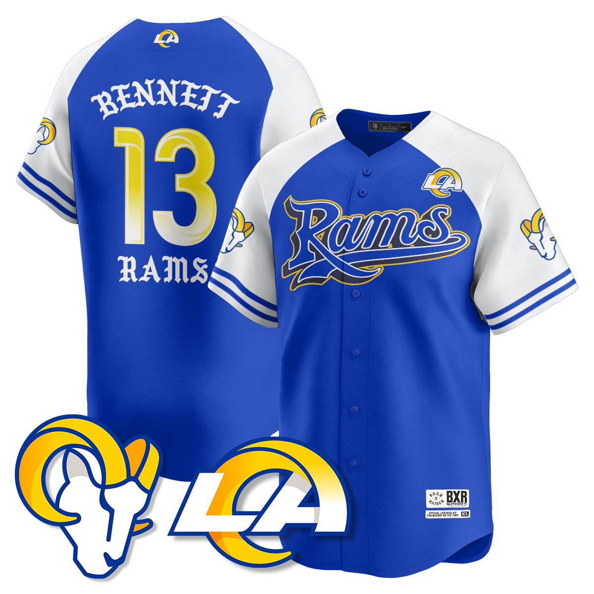 LAR Born x Raised Baseball Jersey - All Stitched