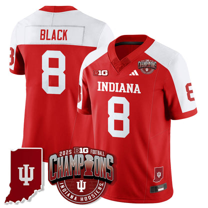 Indiana Hoosiers Vapor Limited Football Jersey - Big 10 Champions - All Stitched