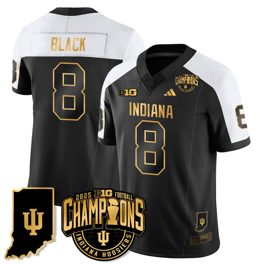 Indiana Hoosiers Vapor Limited Football Gold Jersey - Big 10 Champions - All Stitched