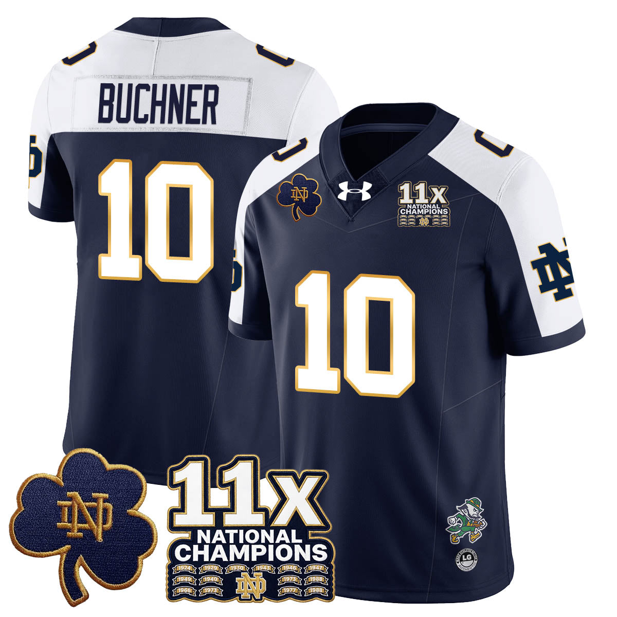 ND 11x-Time National Champions Vapor Limited Jersey