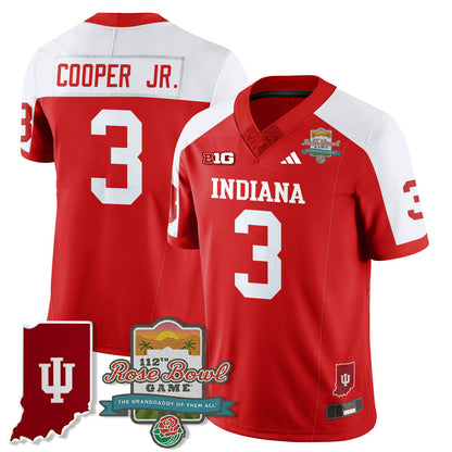 Indiana Hoosiers Vapor Limited Football Jersey - Rose Bowl 112th - All Stitched