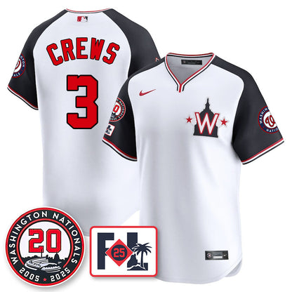 Washington Nationals Celebrate 20 Years Limited Jersey - All Stitched