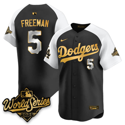 LAD 2025 World Series Gold Jersey - All Stitched