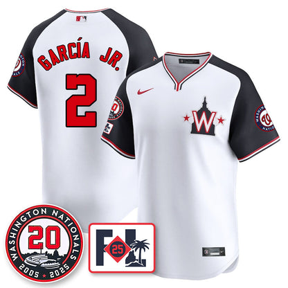 Washington Nationals Celebrate 20 Years Limited Jersey - All Stitched