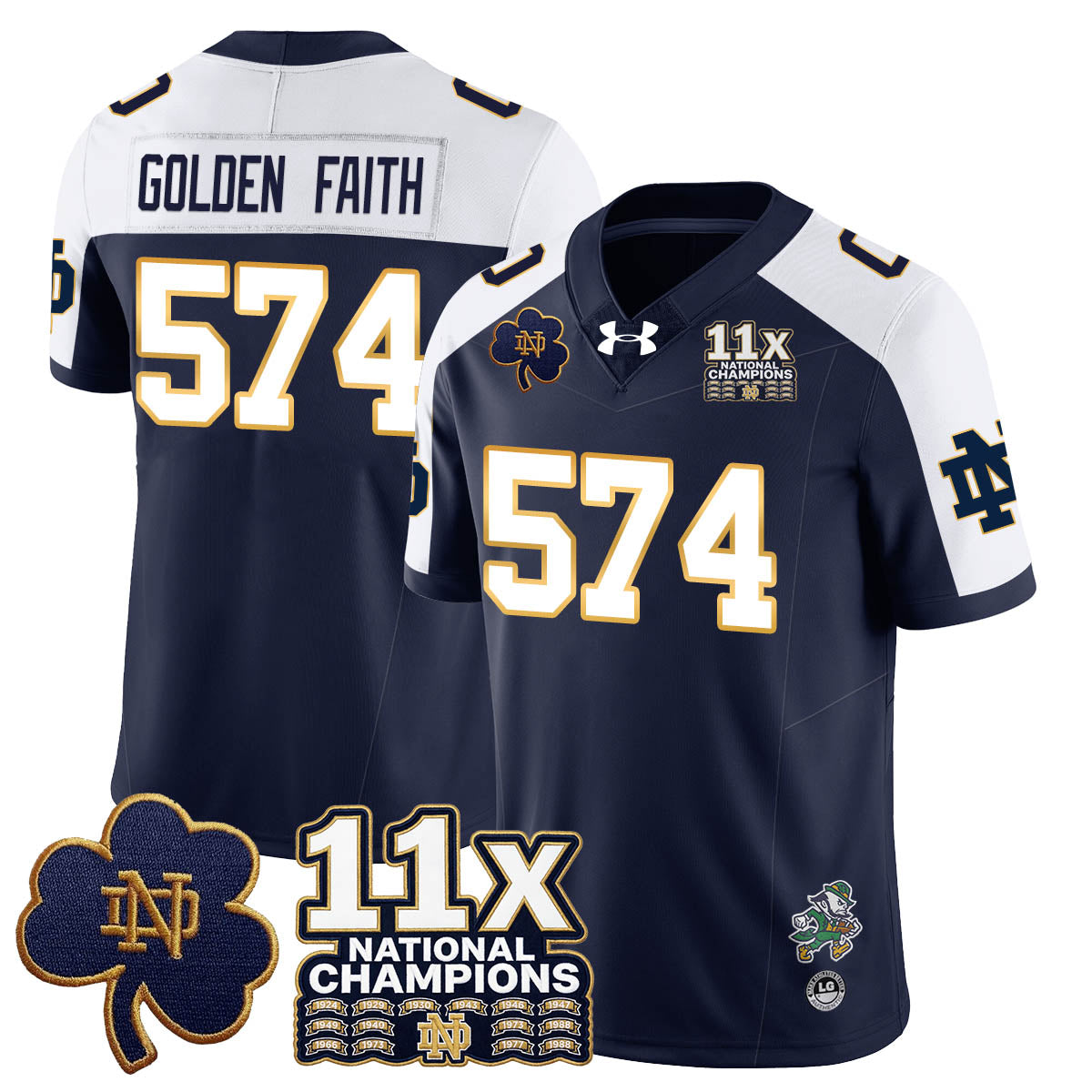 ND 11x-Time National Champions Vapor Limited Jersey