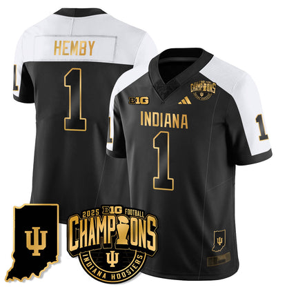 IND Vapor Limited Football Gold Jersey - Big 10 Champions - All Stitched