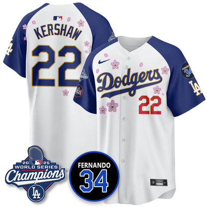 LAD Tokyo 2025 World Series Champions Jersey - All Stitched