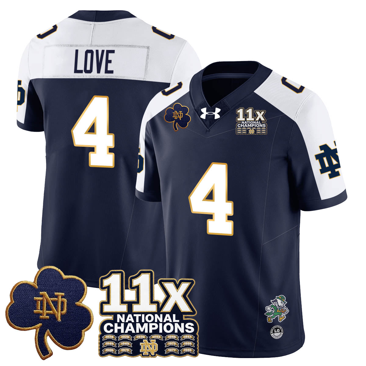 ND 11x-Time National Champions Vapor Limited Jersey