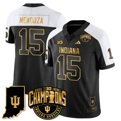 IND Vapor Limited Football Gold Jersey - Big 10 Champions - All Stitched
