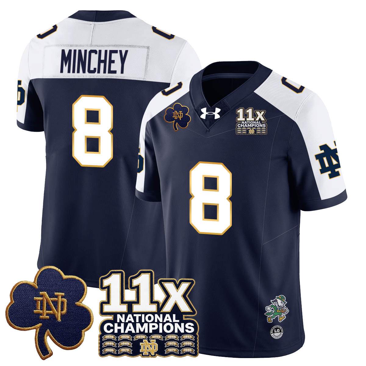 ND 11x-Time National Champions Vapor Limited Jersey