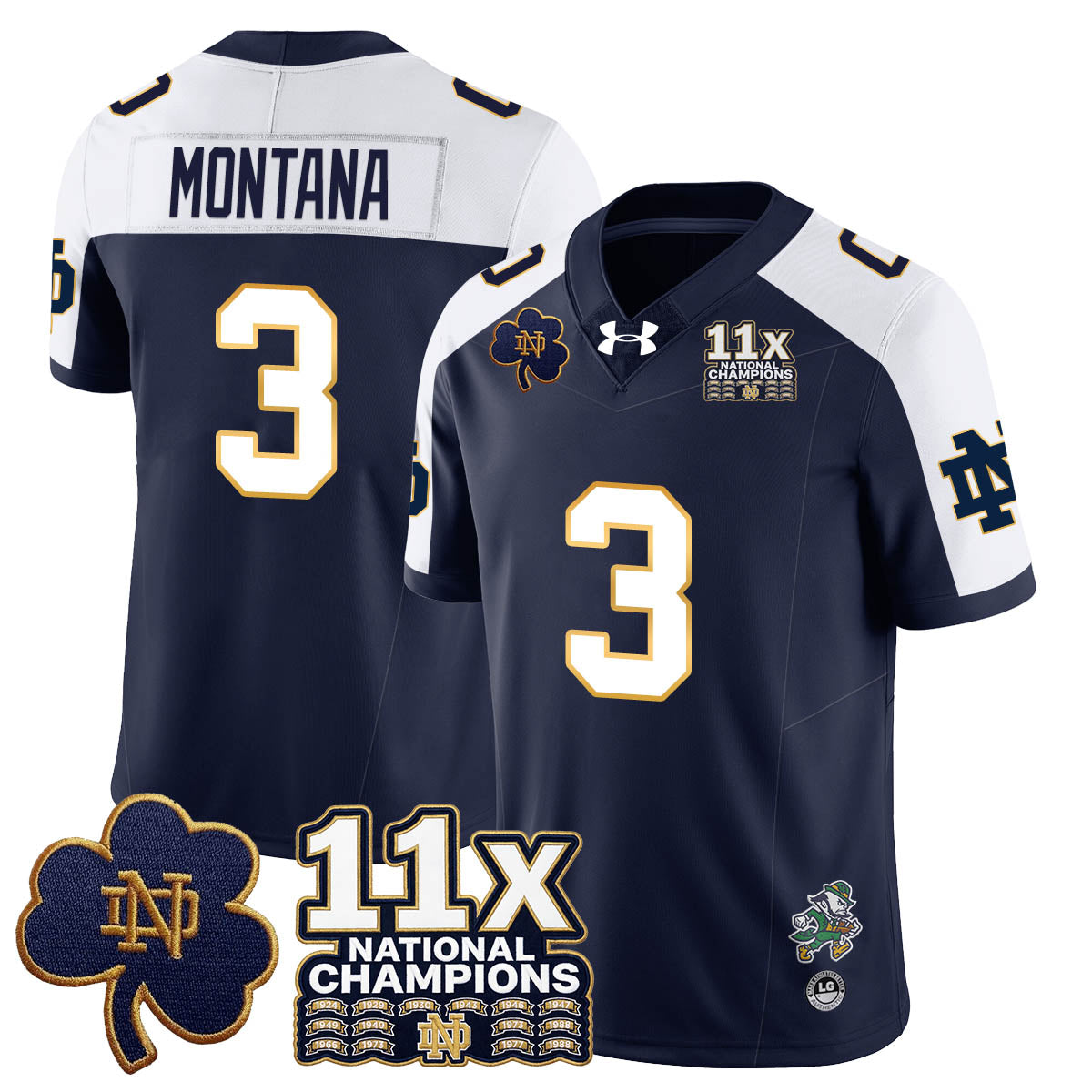 ND 11x-Time National Champions Vapor Limited Jersey