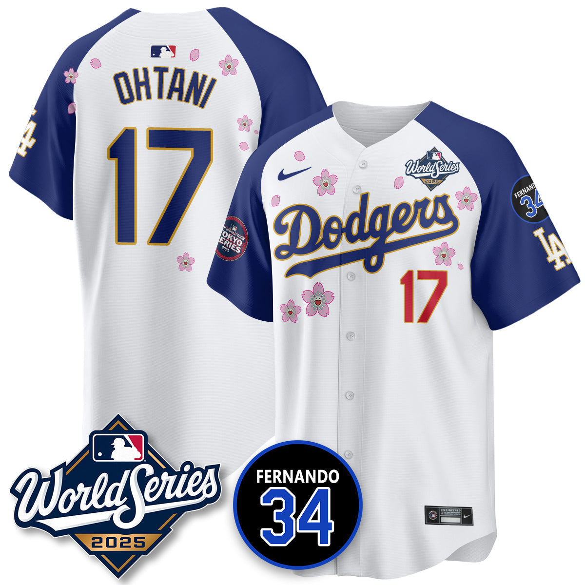 LAD Tokyo Series 2025 NL Champions Jersey - All Stitched