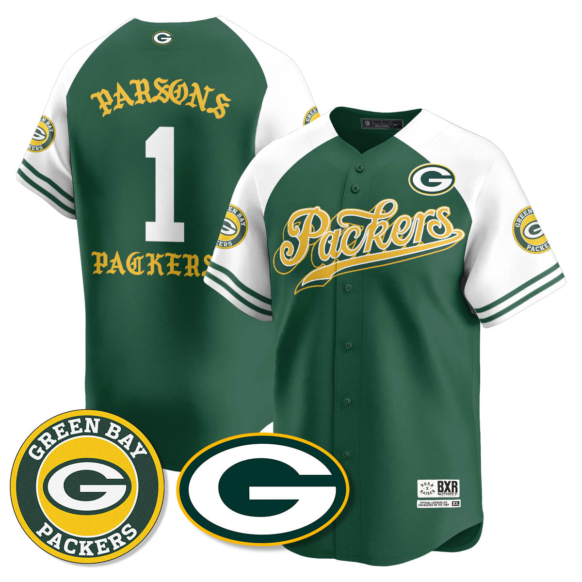 GB Born x Raised Baseball Jersey - All Stitched