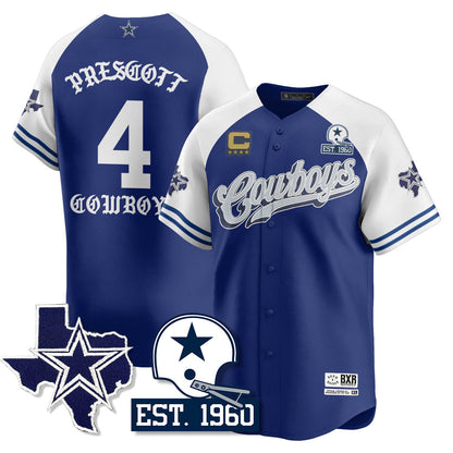 DAL Born x Raised Baseball Jersey - All Stitched