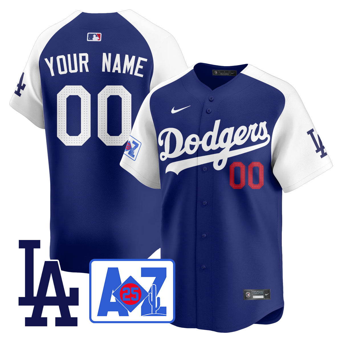 Los Angeles Dodgers 2025 Spring Training Custom Jersey - All Stitched