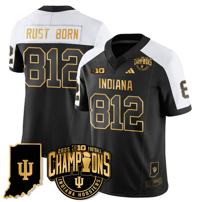 IND Vapor Limited Football Gold Jersey - Big 10 Champions - All Stitched