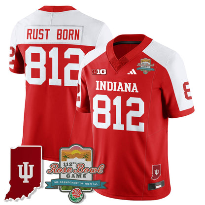 Indiana Hoosiers Vapor Limited Football Jersey - Rose Bowl 112th - All Stitched