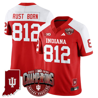 Indiana Hoosiers Vapor Limited Football Jersey - Big 10 Champions - All Stitched