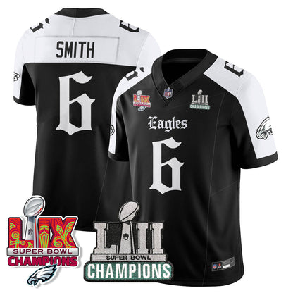 PHI 'Gothic Philly' LII-LIX Super Bowl Champions Vapor Limited Jersey - All Stitched