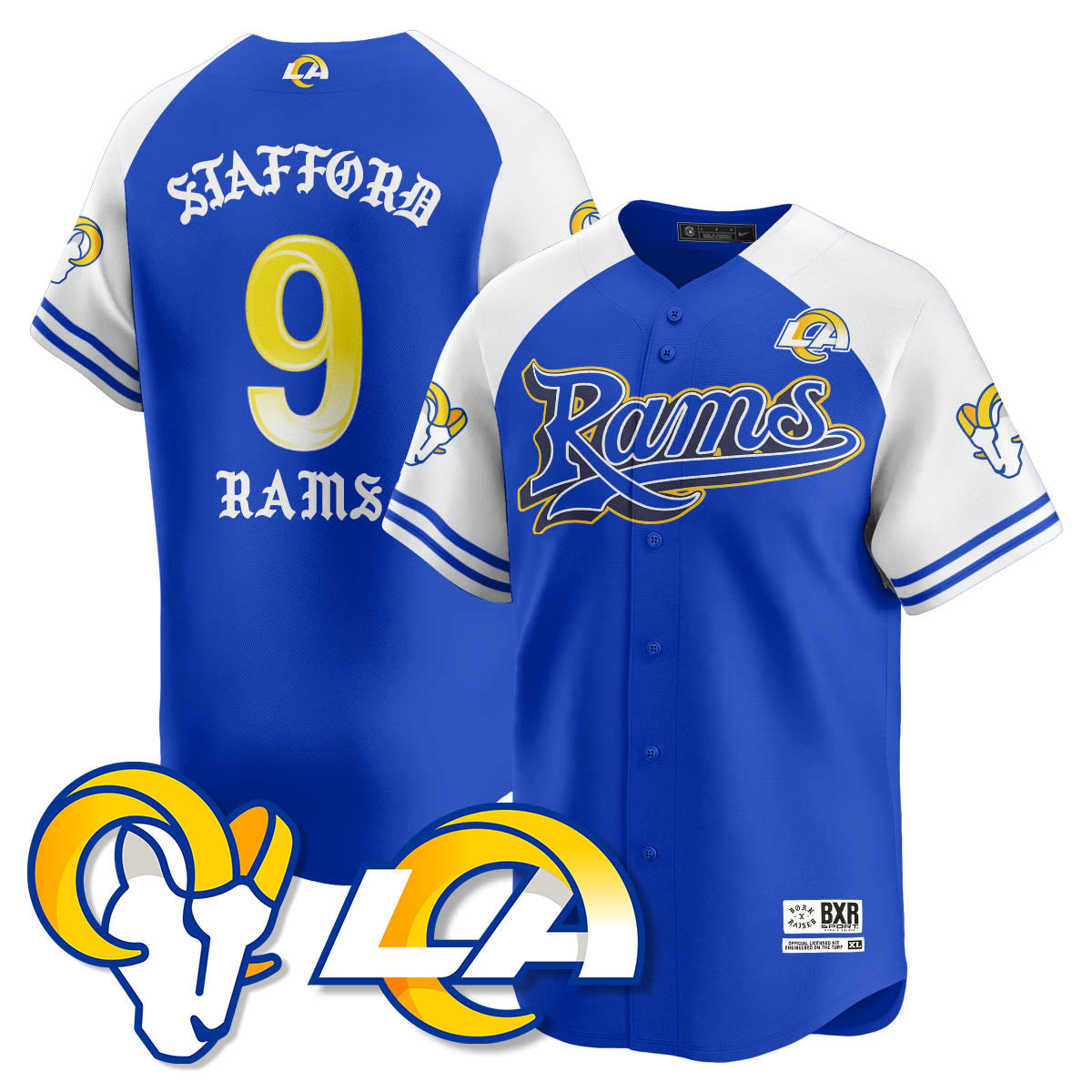 LAR Born x Raised Baseball Jersey - All Stitched