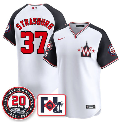 Washington Nationals Celebrate 20 Years Limited Jersey - All Stitched