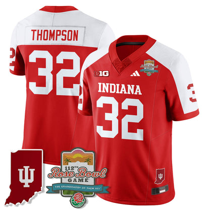 Indiana Hoosiers Vapor Limited Football Jersey - Rose Bowl 112th - All Stitched