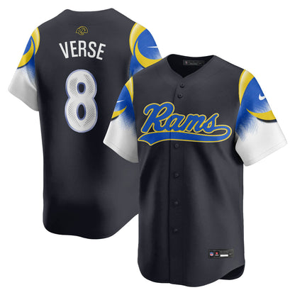 Los Angeles Rams Rivalry Series Baseball Jersey - All Stitched