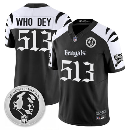 CIN Gothic Vapor Limited Jersey - John Madden Patch - All Stitched