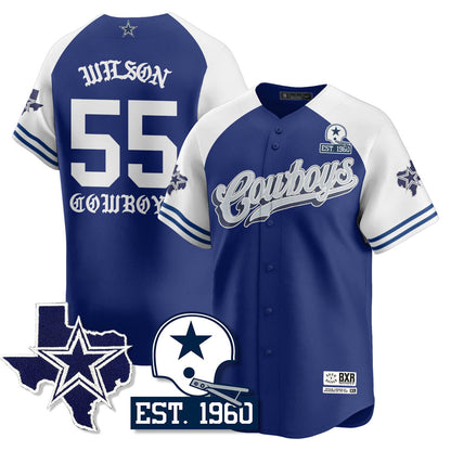 DAL Born x Raised Baseball Jersey - All Stitched