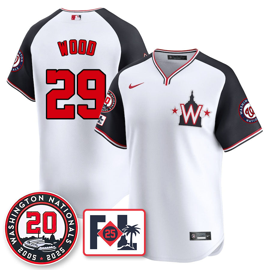 Washington Nationals Celebrate 20 Years Limited Jersey - All Stitched