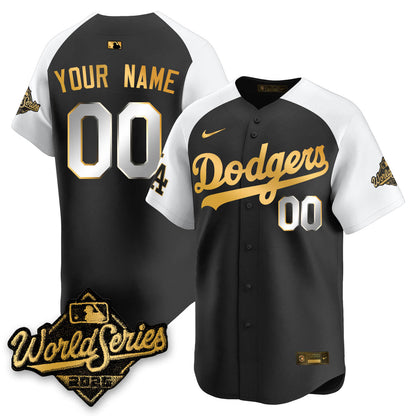 LAD 2025 World Series Gold Jersey - All Stitched