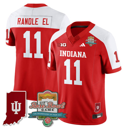 Indiana Hoosiers Vapor Limited Football Jersey - Rose Bowl 112th - All Stitched