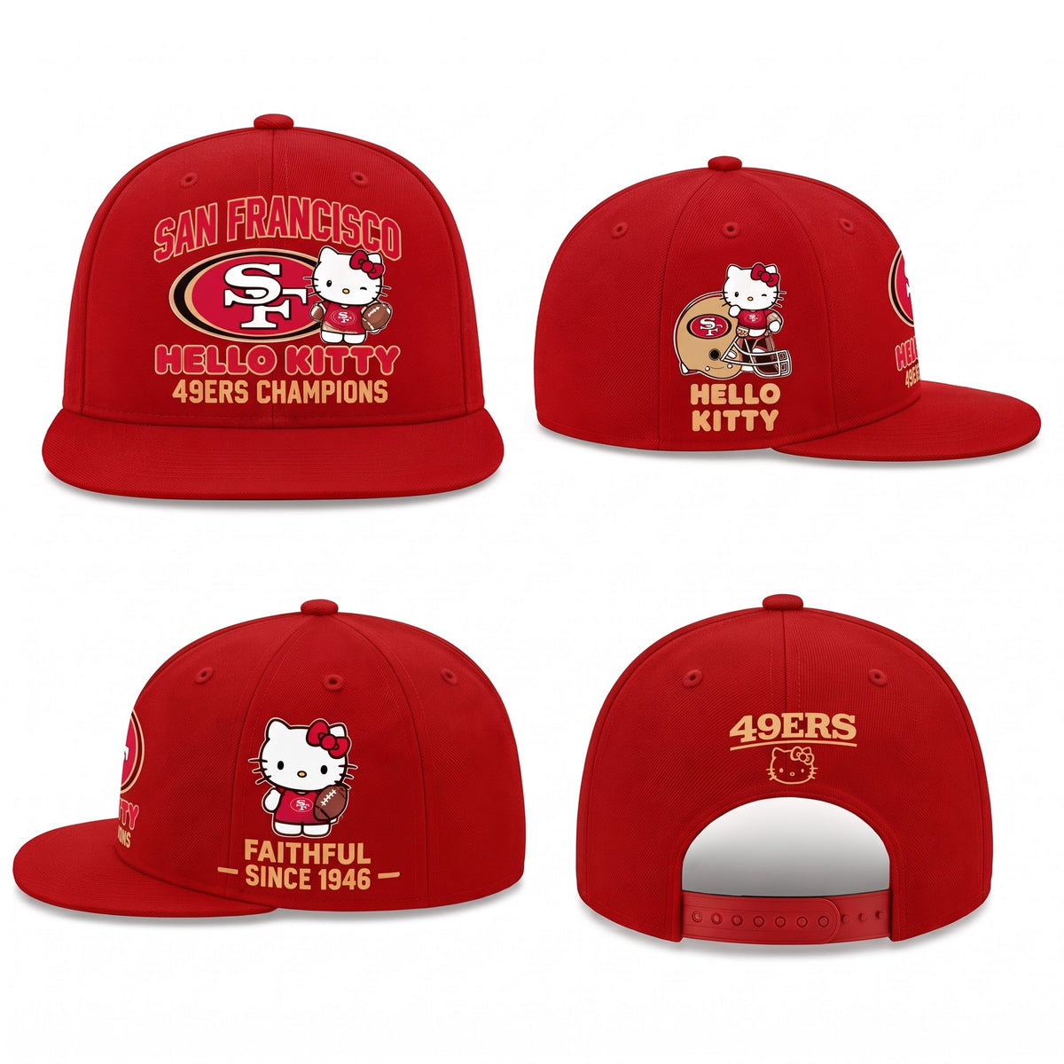 SF x Meow KT Snapback Cap - Printed