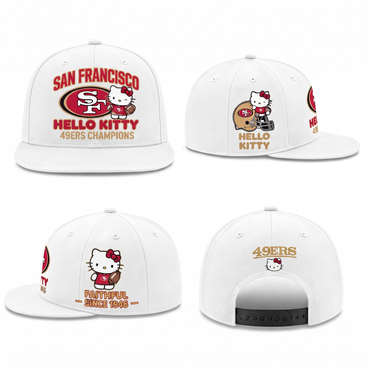 SF x Meow KT Snapback Cap - Printed