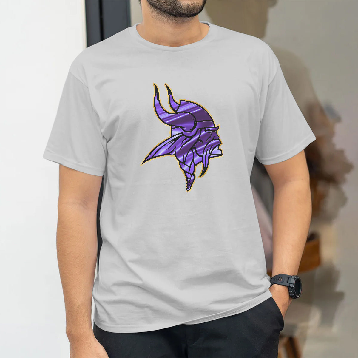 Minnesota Vikings Fangear Gold Edition Two Sides T-Shirt - Printed