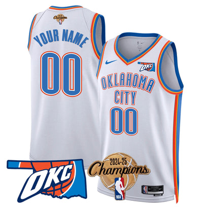 OKC 2024-25 Champions Jersey - All Stitched