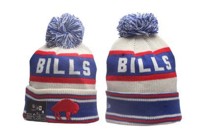 BUF Cuffed Knit Hat with Pom - Embroidered Patch