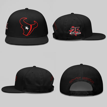 HOU Fan Gear Black Edition Personalized Snapback Cap - Printed