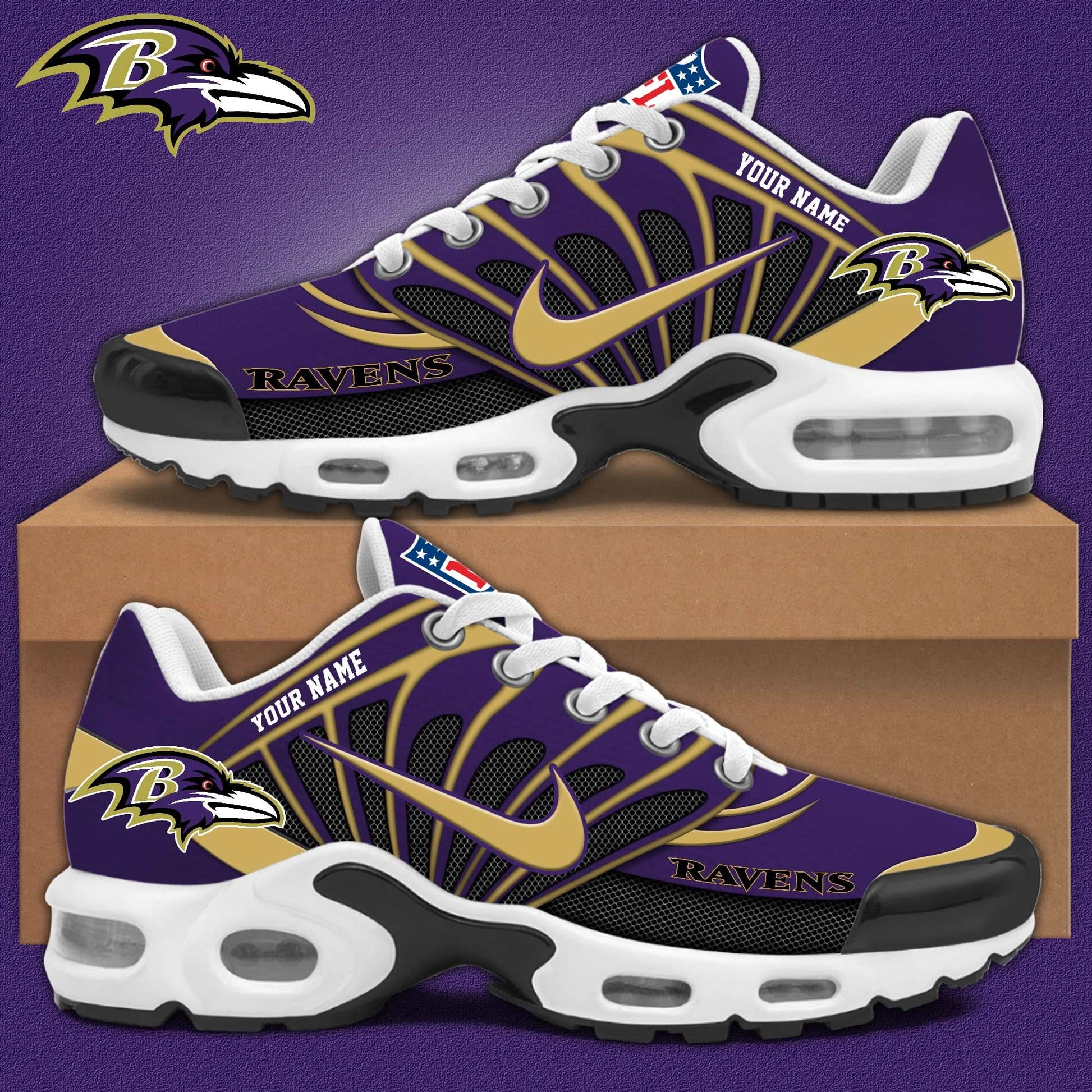 Baltimore Ravens Personalized Shoes Limited Edition