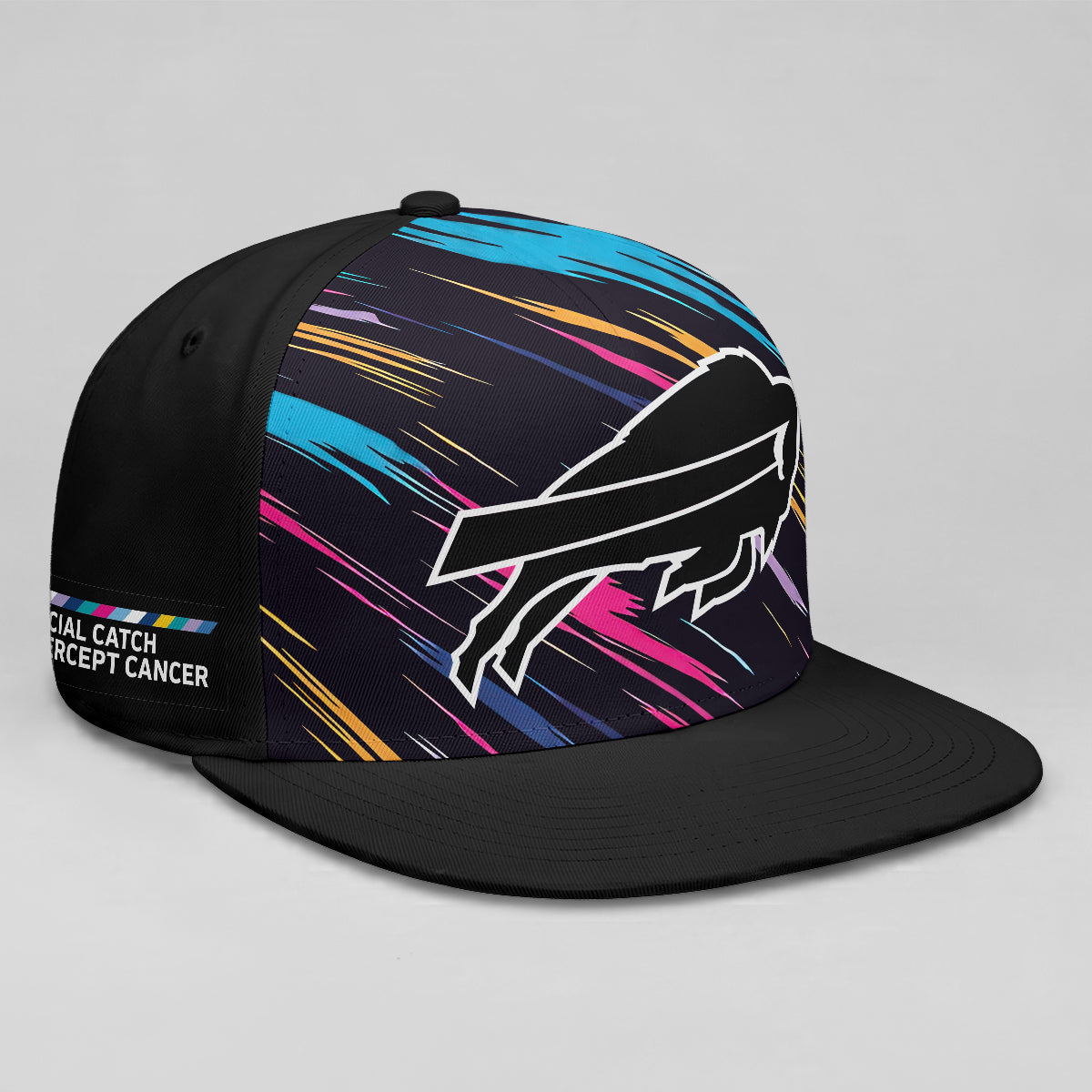 BUF Intercept Cancer 2026 Edition Custom Snapback Cap - Printed