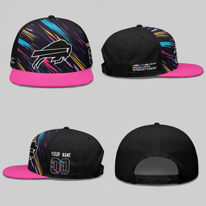 BUF Intercept Cancer 2026 Edition Custom Snapback Cap - Printed
