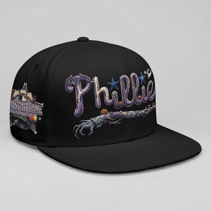 Philadelphia Phillies Nightmare Snapback Personalized Cap - Printed
